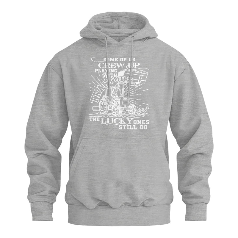 Some Of Us Grew Up Playing With Tractors 1 - Unisex Heavy Blend™ Hooded Sweatshirt