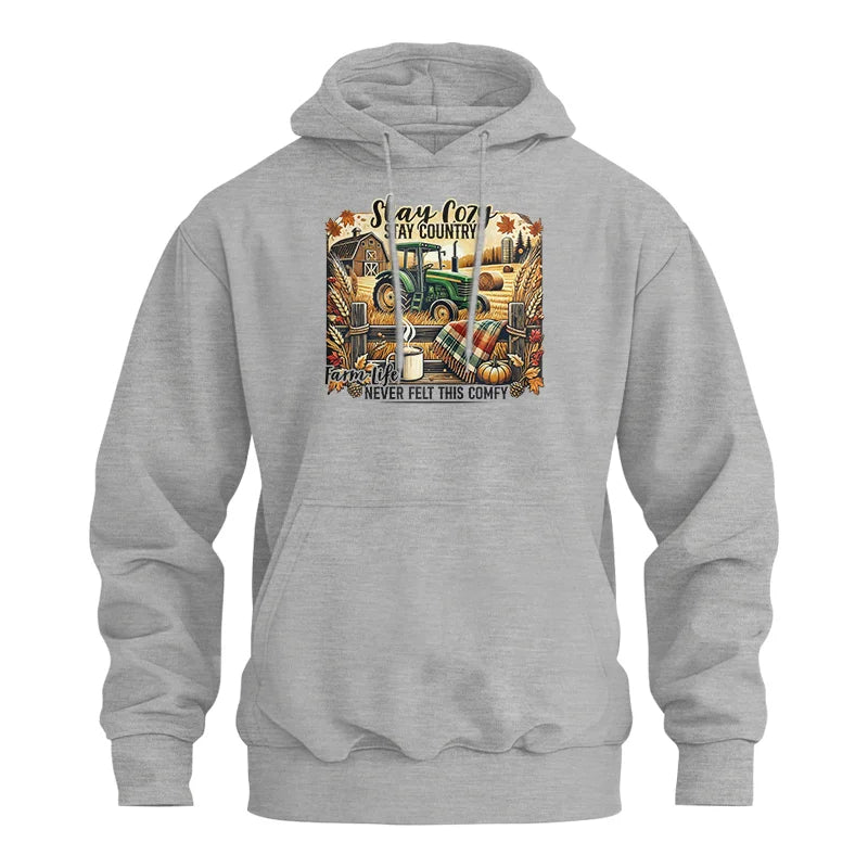 Stay Cozy_Stay Country_Farm Life Never Felt This Comfy 2 - Unisex Heavy Blend™ Hooded Sweatshirt