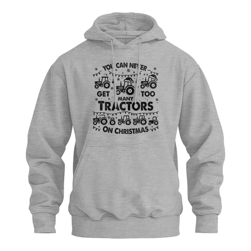 Image of You Can Never Get Too Many Tractors On Christmas - Unisex Heavy Blend™ Hooded Sweatshirt