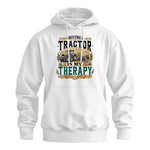 Driving A Tractor Is My Therapy - Unisex Heavy Blend™ Hooded Sweatshirt