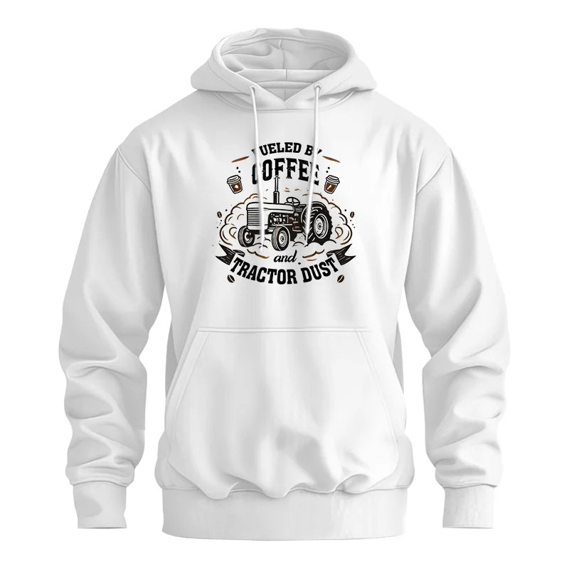 Image of Fueled By Coffee And Tractor Dust - Unisex Heavy Blend™ Hooded Sweatshirt