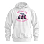 Just A Girl Who Loves Tractors 1 - Unisex Heavy Blend™ Hooded Sweatshirt