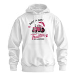 Just A Girl Who Want A Tractor On Christmas - Unisex Heavy Blend™ Hooded Sweatshirt