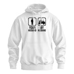 My Husband Is Cooler Than Yours Funny Farm Tractor 2 - Unisex Heavy Blend™ Hooded Sweatshirt