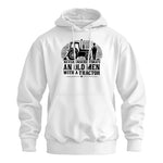 Never Underestimate An Old Men With A Tractor - Unisex Heavy Blend™ Hooded Sweatshirt