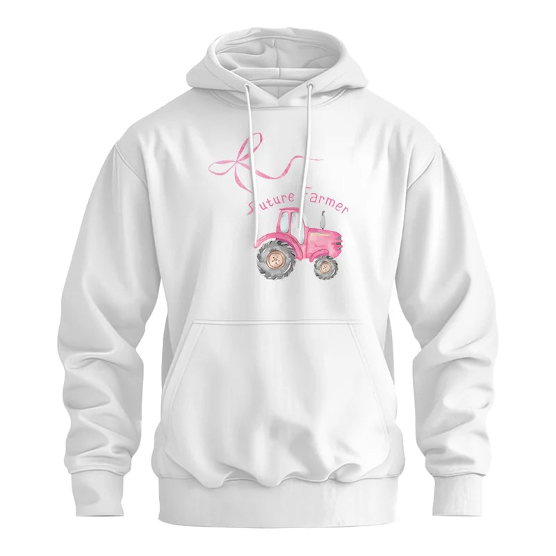 Pink Bow Cute Tractor - Unisex Heavy Blend™ Hooded Sweatshirt