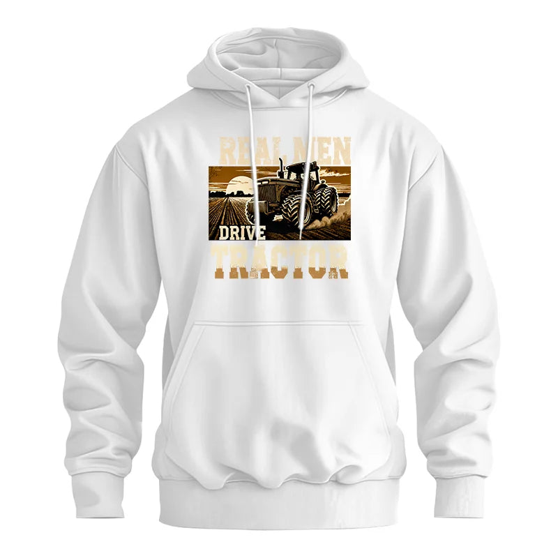 Real Men Drive Tractor - Unisex Heavy Blend™ Hooded Sweatshirt