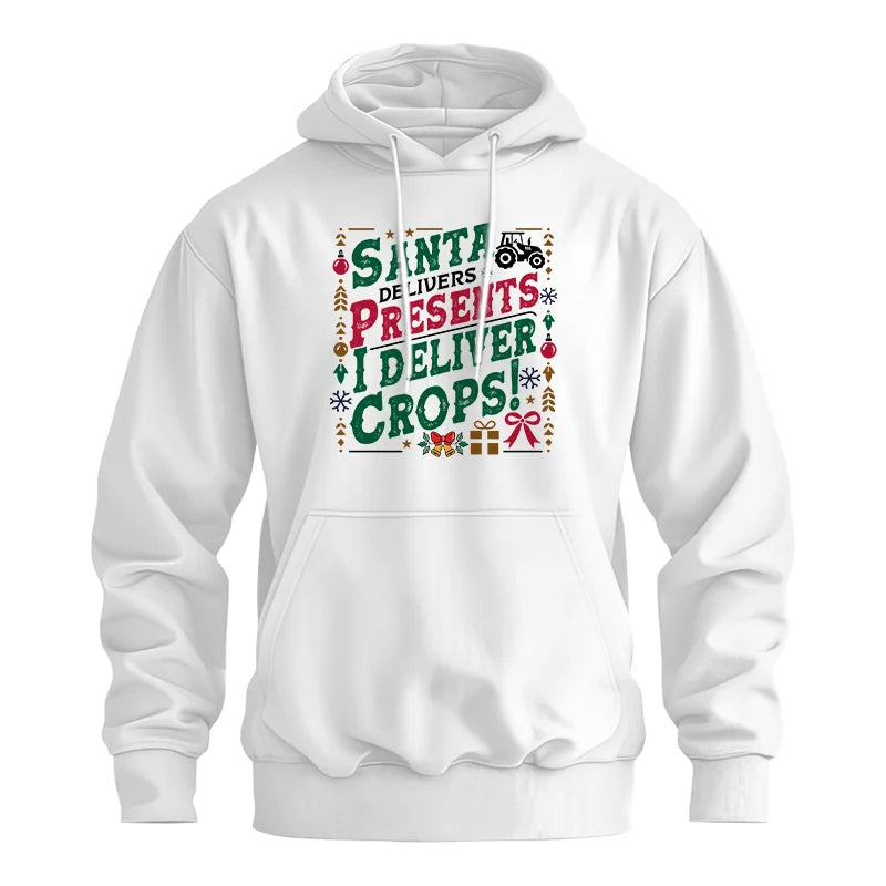 Image of Santa Deliver Present I Deliver Crops! - Unisex Heavy Blend™ Hooded Sweatshirt