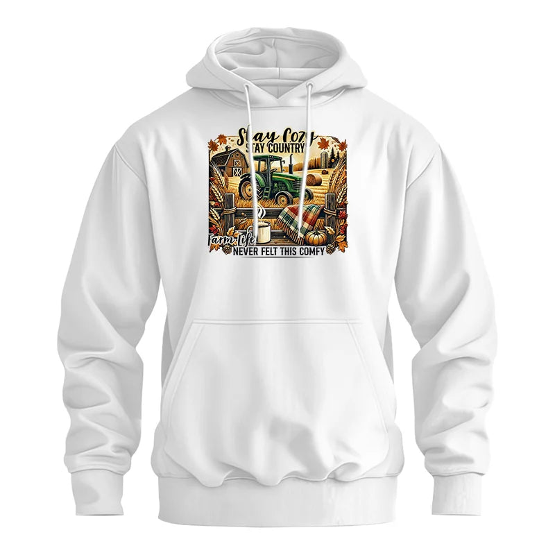 Stay Cozy_Stay Country_Farm Life Never Felt This Comfy 2 - Unisex Heavy Blend™ Hooded Sweatshirt