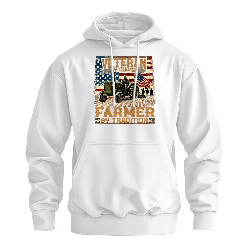 Veteran Farmer Veteran By Choice_Farmer By Tradition - Unisex Heavy Blend™ Hooded Sweatshirt