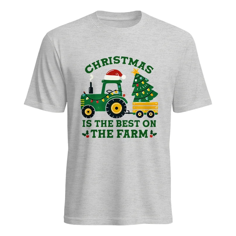 Christmas Is The Best On The Farm - Unisex Heavy Cotton Tee