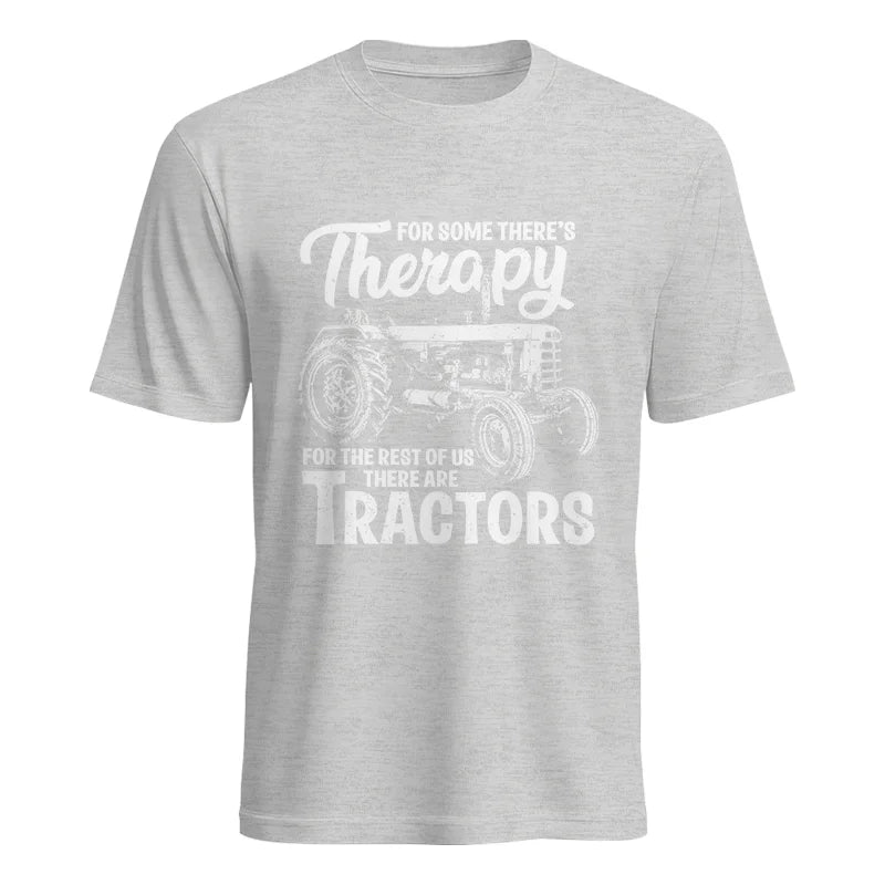 Funny Farmer Therapy Vintage Tractor Lover - Unisex Heavy Cotton Tee