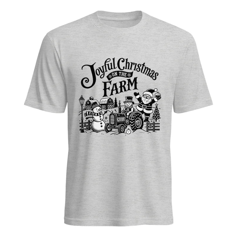 Joyful Christmas On The Farm 1 - Unisex Heavy Cotton Tee