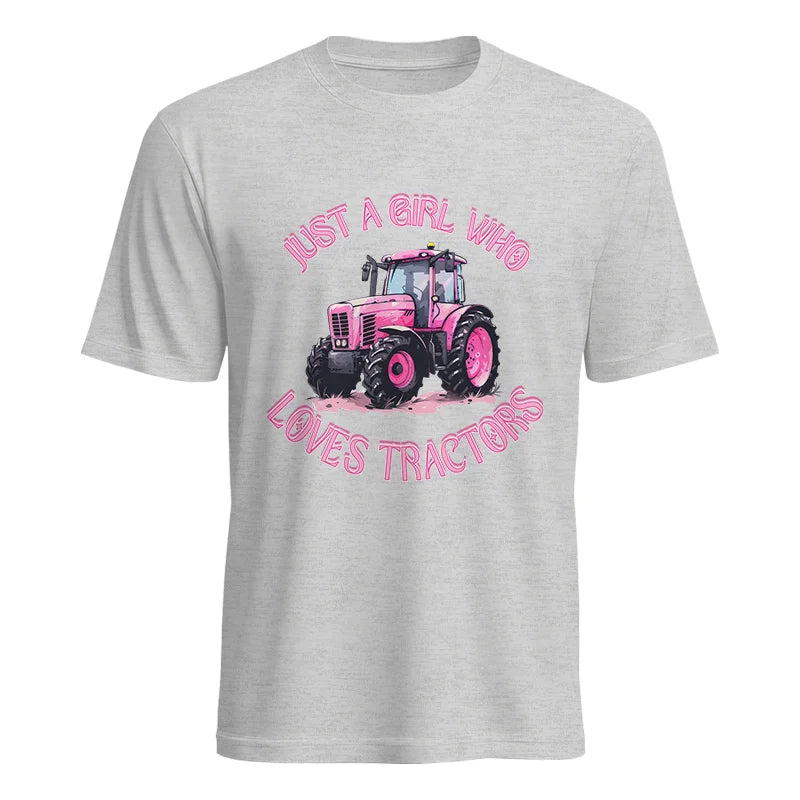 Image of Just A Girl Who Loves Tractors 1 - Unisex Heavy Cotton Tee