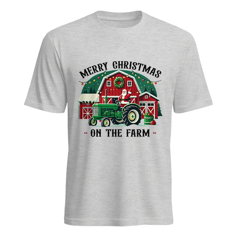 Merry Christmas On The Farm 1 - Unisex Heavy Cotton Tee