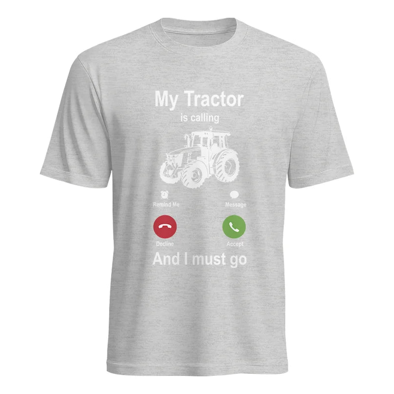 My Tractor Is Calling - Unisex Heavy Cotton Tee