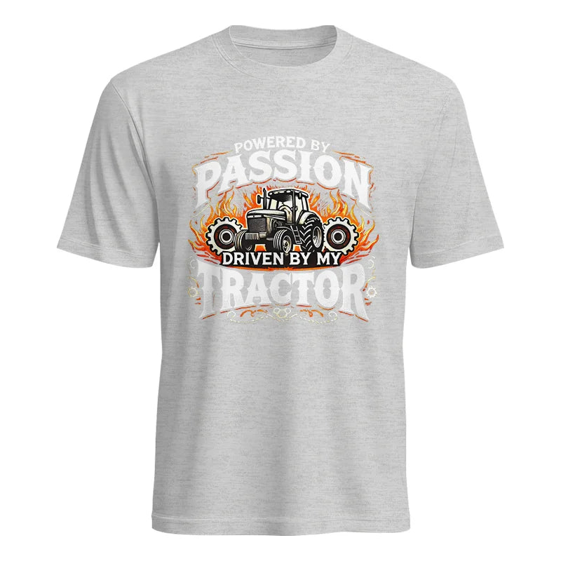 Image of Powered By Passion Driven By My Tractor 1 - Unisex Heavy Cotton Tee