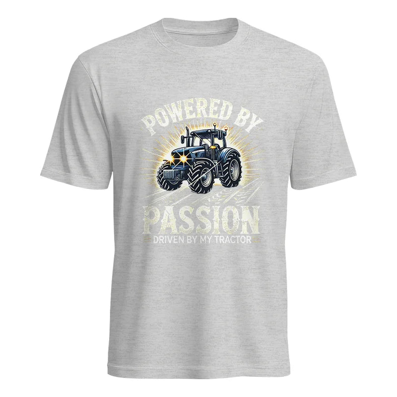 Powered By Passion Driven By My Tractor - Unisex Heavy Cotton Tee