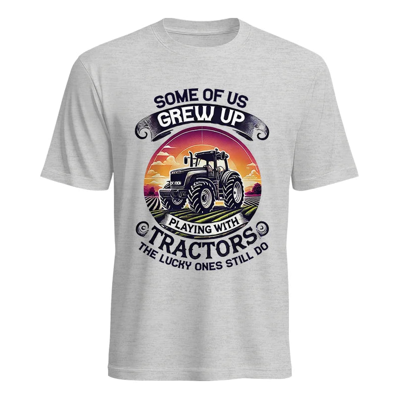 Image of Some Of Us Grew Up Playing With Tractors 4 - Unisex Heavy Cotton Tee