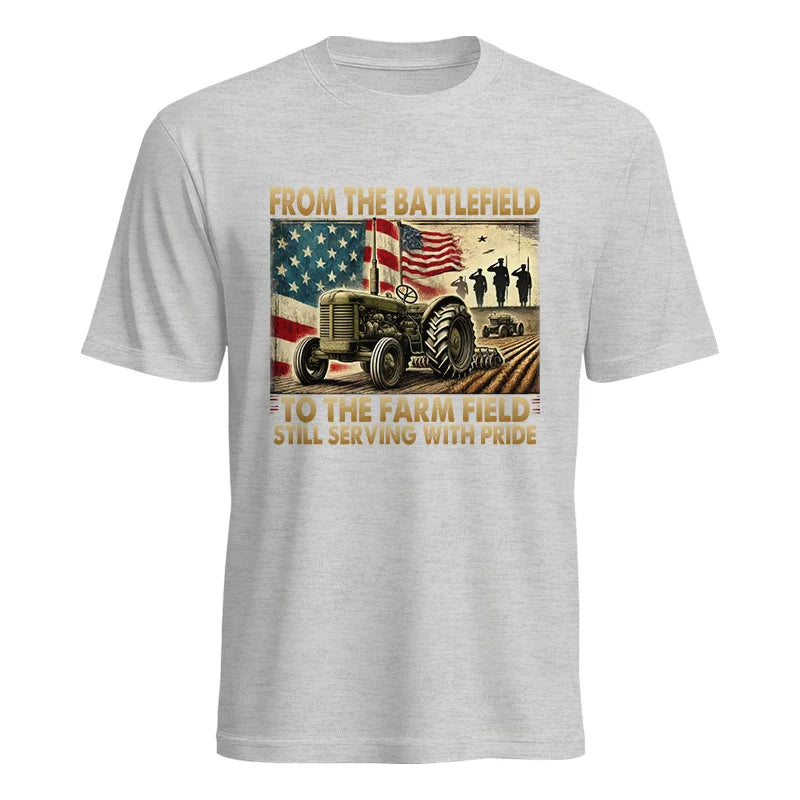 Veteran Farmer From The Battlefield To The Farm Field 1 - Unisex Heavy Cotton Tee