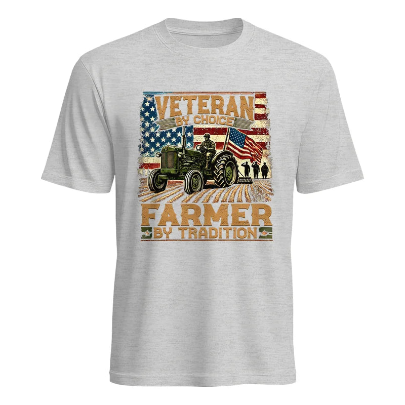 Veteran Farmer Veteran By Choice_Farmer By Tradition - Unisex Heavy Cotton Tee