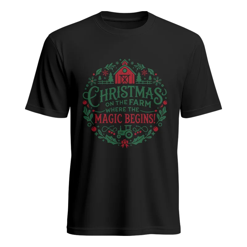 Christmas on the Farm Where the Magic Begins! 2 - Unisex Heavy Cotton Tee