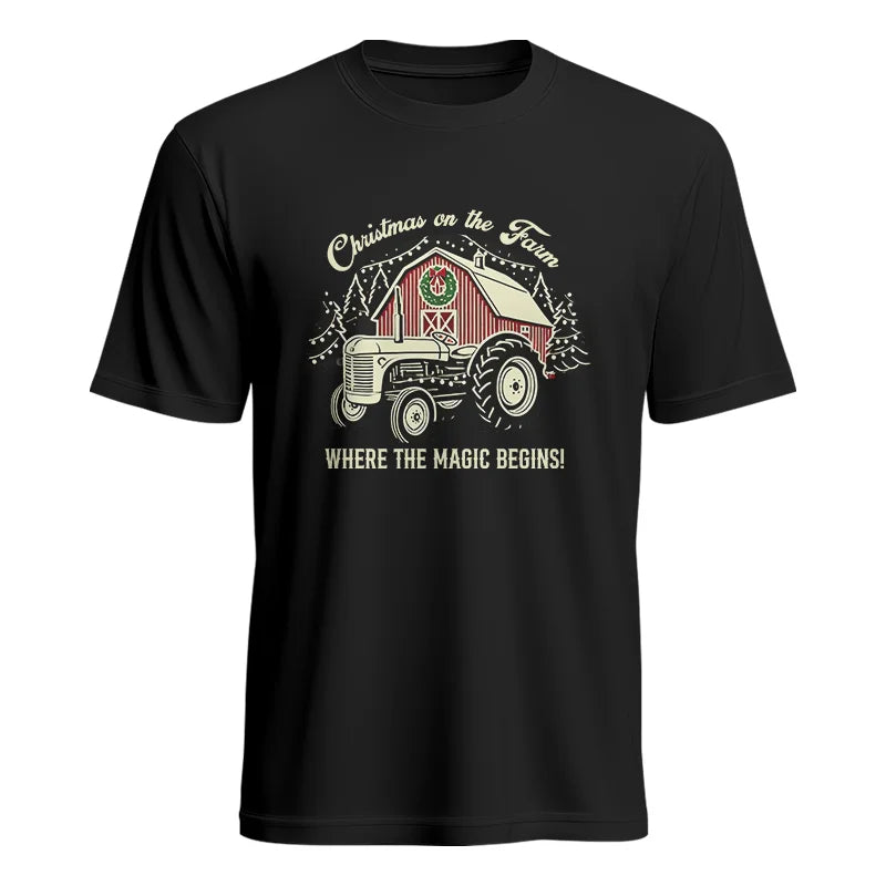 Christmas on the Farm Where the Magic Begins! 3 - Unisex Heavy Cotton Tee