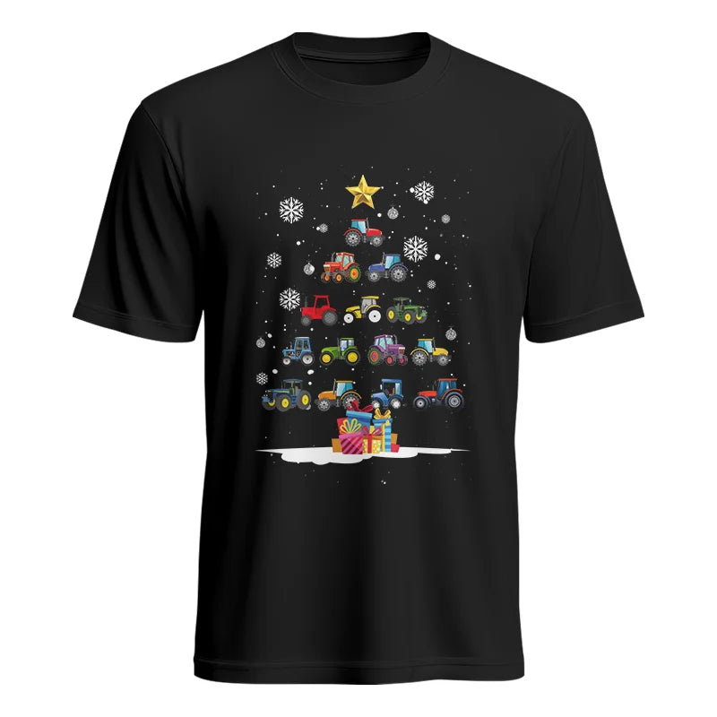 Christmas Tractor Tree - Unisex Heavy Cotton Tee