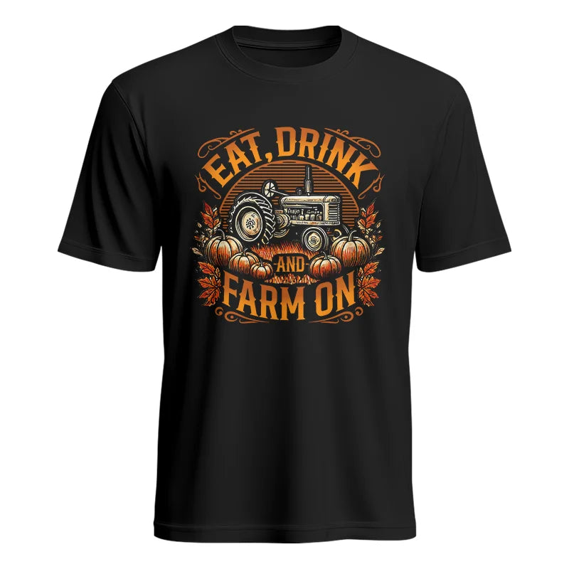 Image of Eat Drink and Farm On 2 - Unisex Heavy Cotton Tee