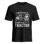 I Believe In Santa And Tractor - Unisex Heavy Cotton Tee