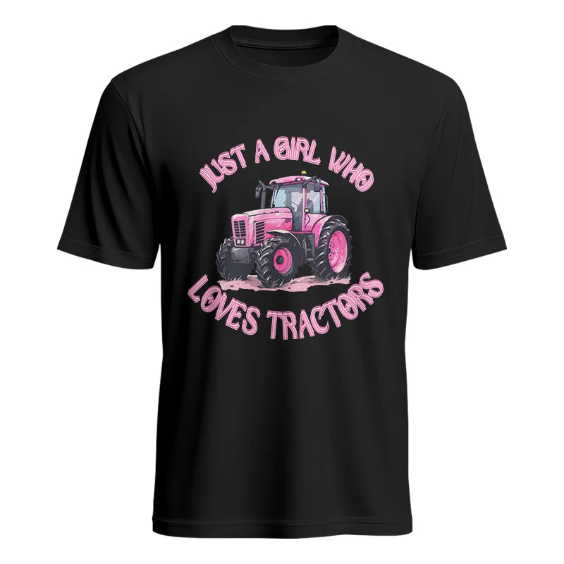 Image of Just A Girl Who Loves Tractors 1 - Unisex Heavy Cotton Tee