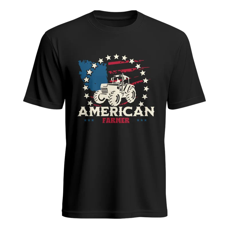 Proud To Be An American Farmer Citizen Veteran - Unisex Heavy Cotton Tee