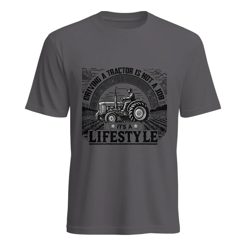 Driving A Tractor Not A Job A Lifestyle - Unisex Heavy Cotton Tee