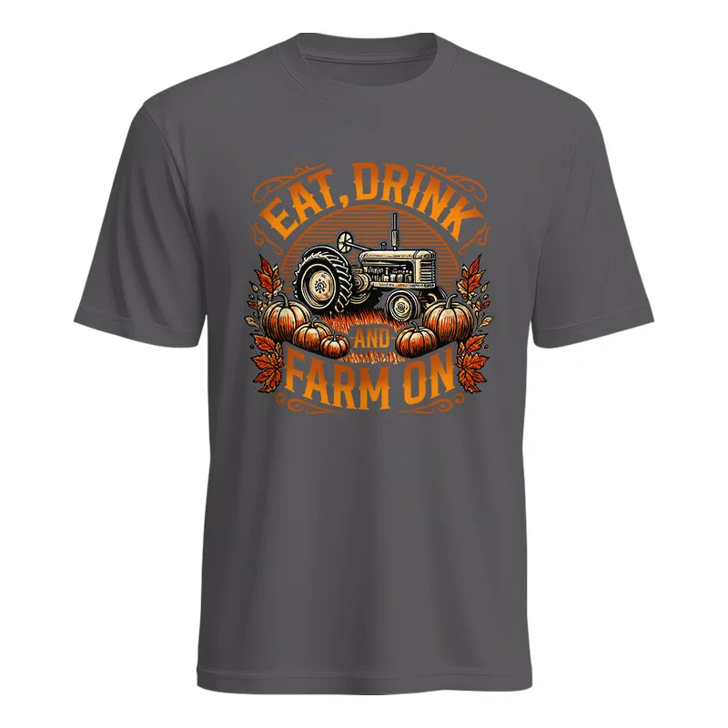 Image of Eat Drink and Farm On 2 - Unisex Heavy Cotton Tee