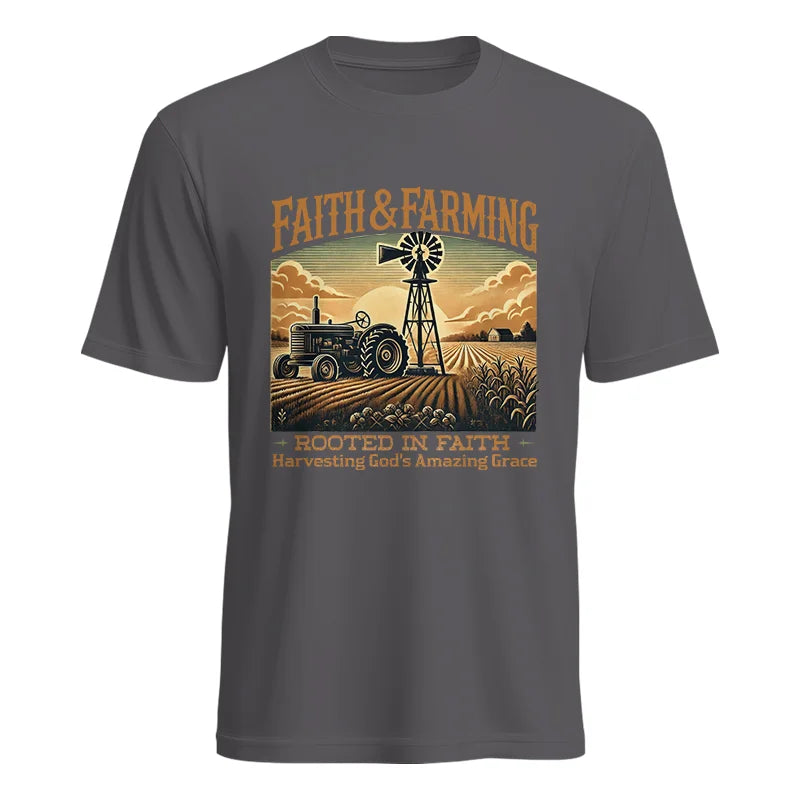 Image of Faith And Farming 3 - Unisex Heavy Cotton Tee