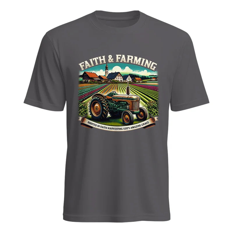 Image of Faith And Farming 4 - Unisex Heavy Cotton Tee