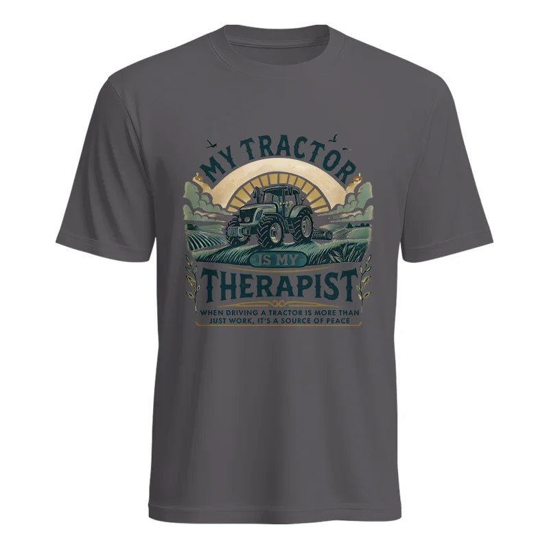 My Tractor Is My Therapist - Unisex Heavy Cotton Tee