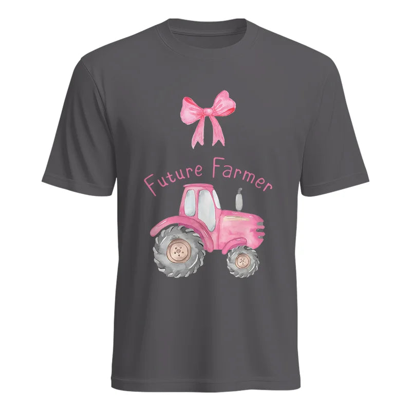 Pink Tractor For Future Farmer - Unisex Heavy Cotton Tee