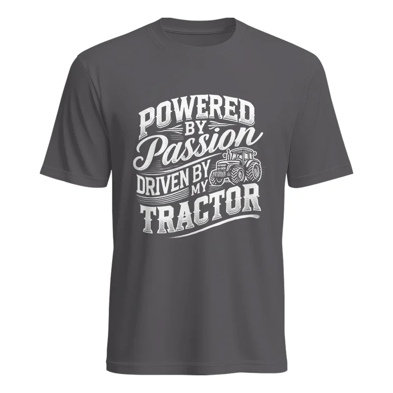 Powered By Passion Driven By My Tractor 2 - Unisex Heavy Cotton Tee