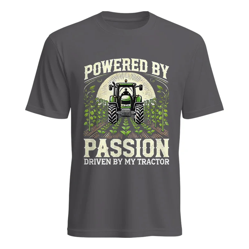 Image of Powered By Passion Driven By My Tractor 3 - Unisex Heavy Cotton Tee