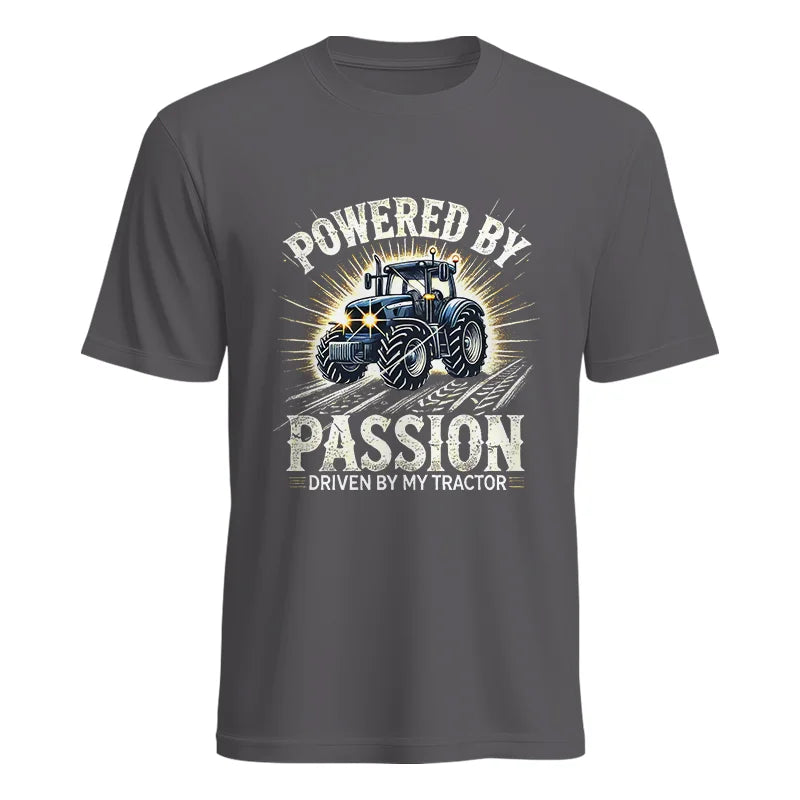 Powered By Passion Driven By My Tractor - Unisex Heavy Cotton Tee