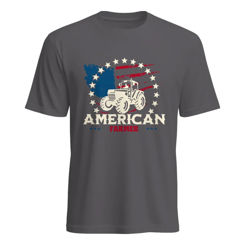 Image of Proud To Be An American Farmer Citizen Veteran - Unisex Heavy Cotton Tee