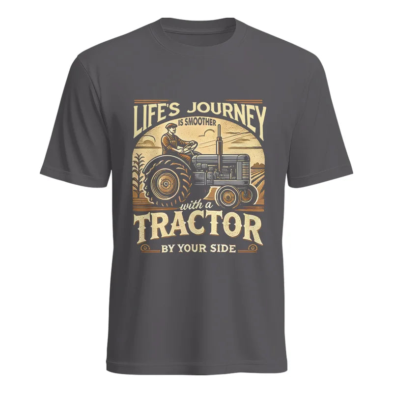 Smoother With A Tractor By Your Side - Unisex Heavy Cotton Tee