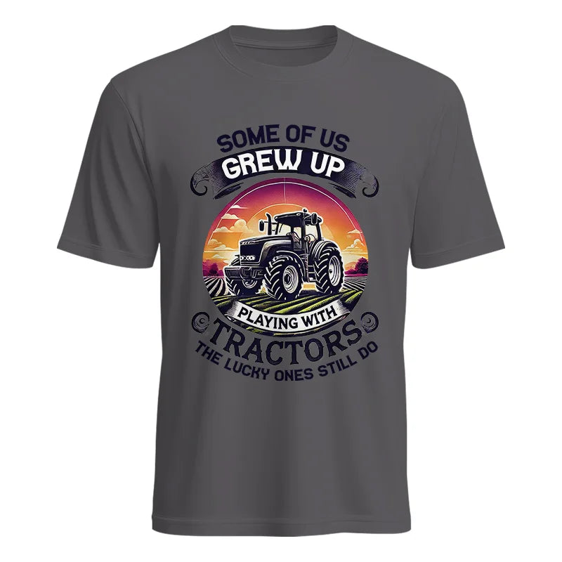 Some Of Us Grew Up Playing With Tractors 4 - Unisex Heavy Cotton Tee