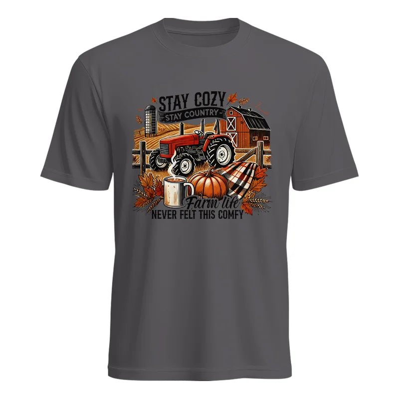 Image of Stay Cozy_Stay Country_Farm Life Never Felt This Comfy - Unisex Heavy Cotton Tee