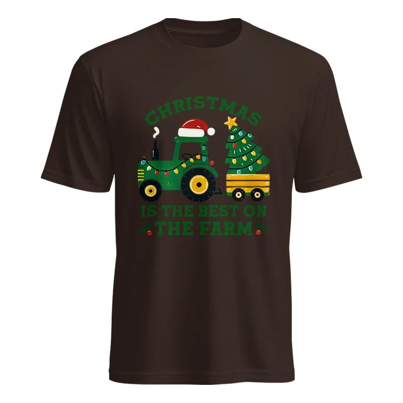 Christmas Is The Best On The Farm - Unisex Heavy Cotton Tee