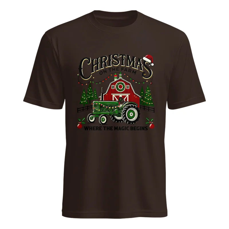 Christmas on the Farm Where the Magic Begins! 5 - Unisex Heavy Cotton Tee