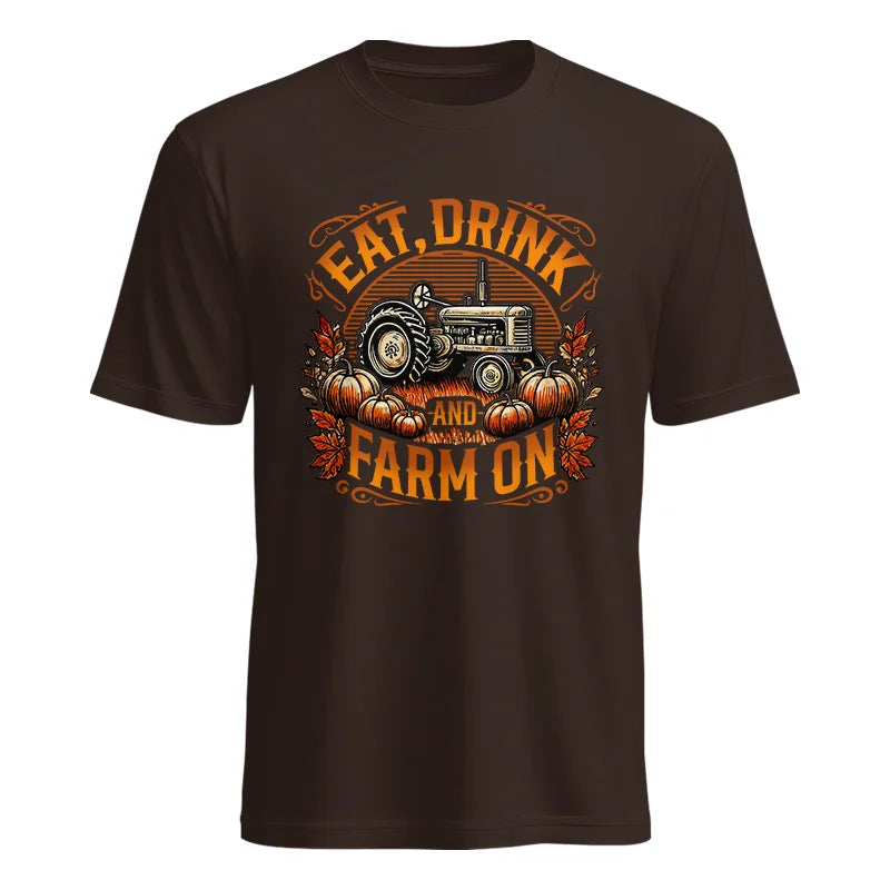 Eat Drink and Farm On 2 - Unisex Heavy Cotton Tee