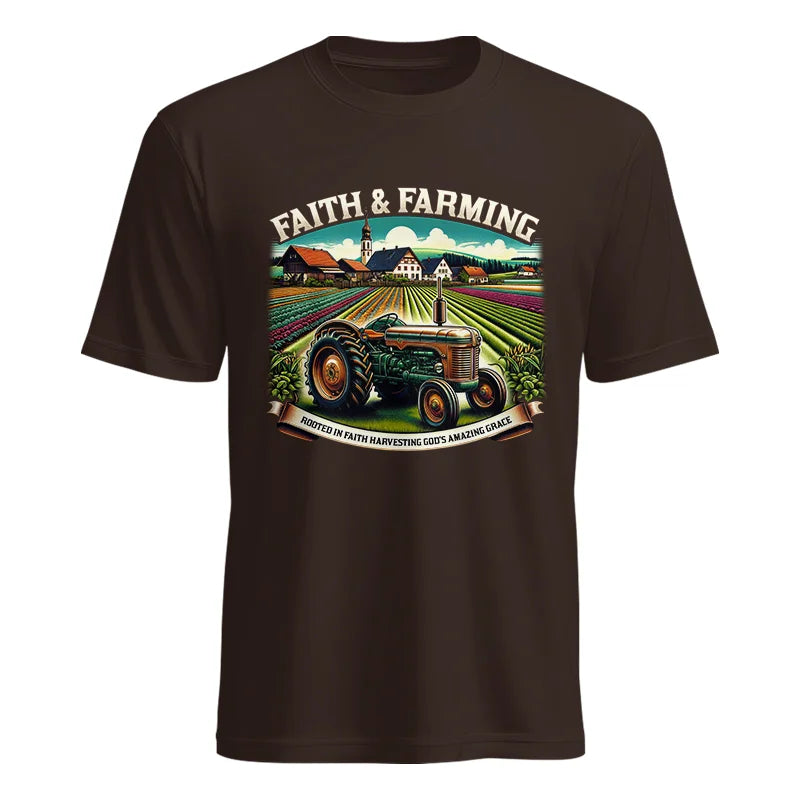 Image of Faith And Farming 4 - Unisex Heavy Cotton Tee