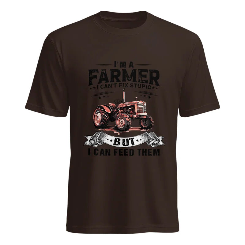 Image of Farmer Can't Fix Stupid - Unisex Heavy Cotton Tee